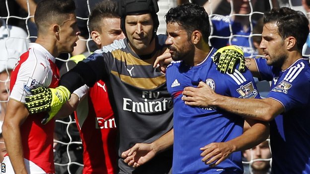 Arsenal v Chelsea: Mythbusting - is Diego Costa a dirty player?