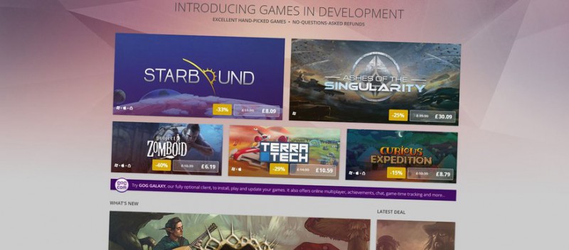 GOG gets curated Early Access equivalent