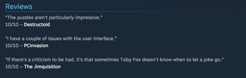 Undertale&#39;s Steam review section is pretty funny