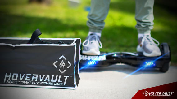 Keep your hoverboard fire contained with the Hovervault carry bag