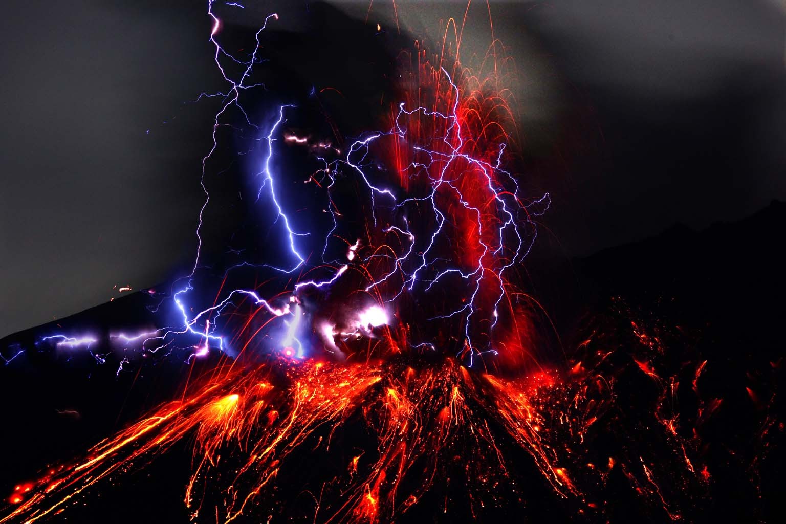 Volcano Lightning Wallpapers HD Geegle News